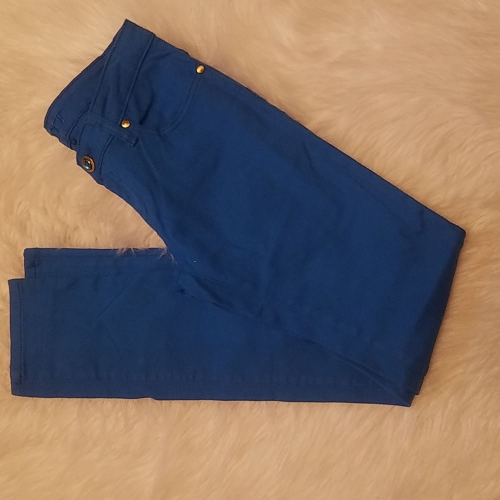 EXOCET COBALT BLUE SKINNY JEANS